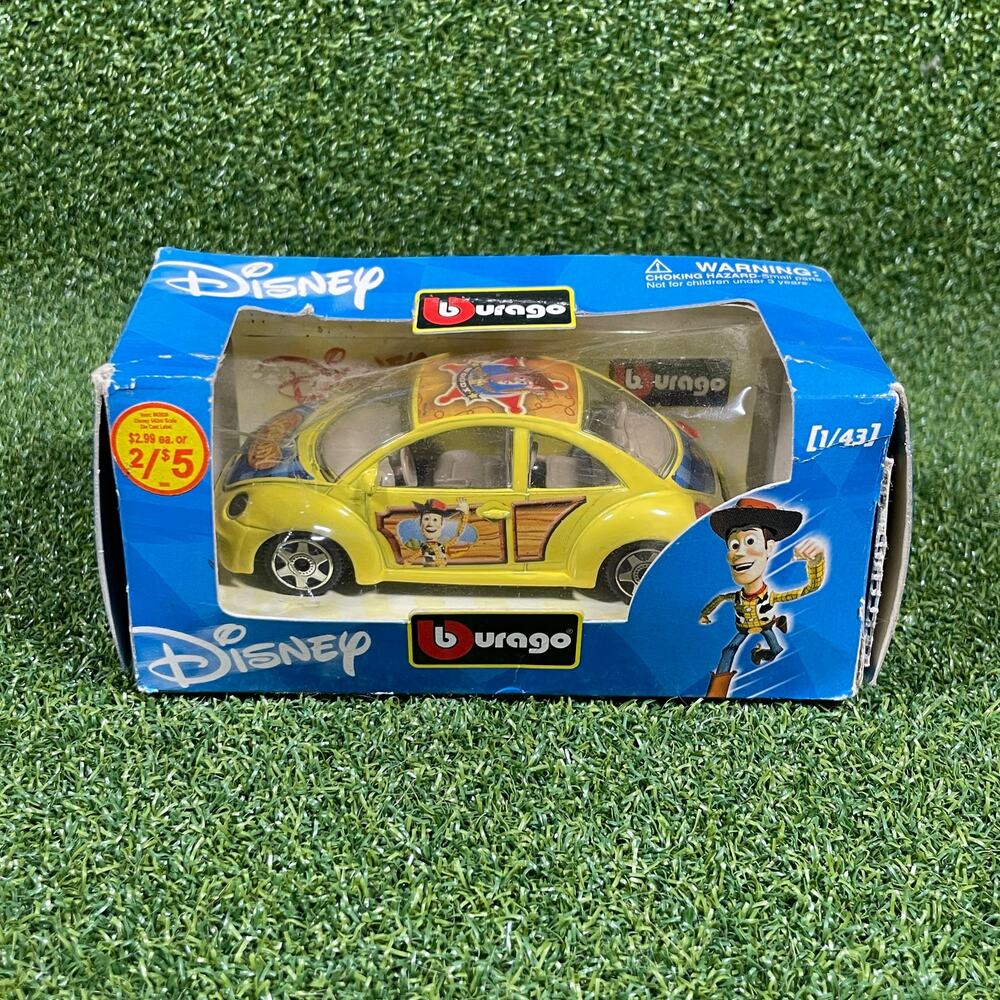 Bburago Disney Collection Toy Story Woody Volkswagen New Beetle Diecast